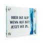 Preview: Tuerschild VITRUM B , Glasschild fuer Buero Din A5